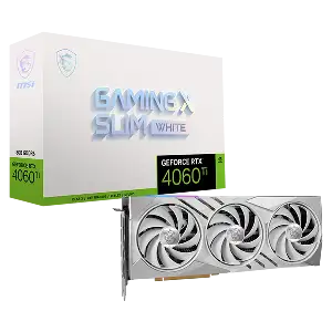 MSI RTX 4060 TI GAMING X SLIM WHITE 8G GRAPHICS CARD 